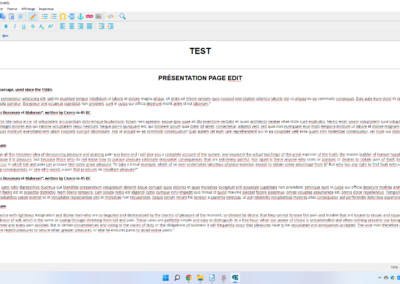 PAGE EDIT import texte